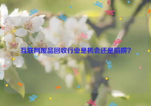 互聯(lián)網(wǎng)廢品回收行業(yè)是機會還是陷阱？
