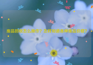 廢品回收怎么操作？怎樣知道各種廢品價(jià)格？
