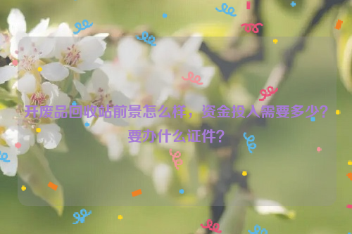 開廢品回收站前景怎么樣，資金投入需要多少？要辦什么證件？