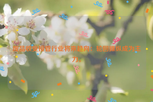 廢品收受接管行業(yè)將來趨向：輪回操縱成為主力。